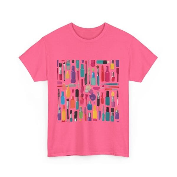 Colorful Nail Polish Unisex Heavy Cotton Tee - Perfect for Beauty Lovers - Image 8