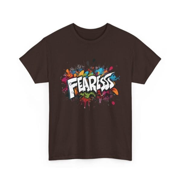 Fearless Unisex Heavy Cotton Tee - Bold Graphic T-Shirt for Confident Souls - Image 7