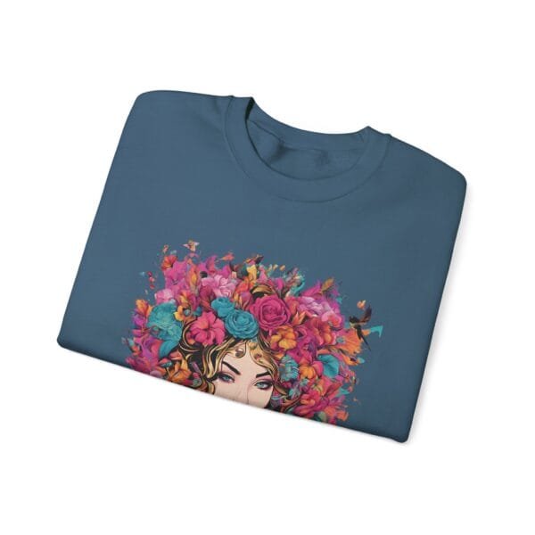 Floral Fantasy Unisex Crewneck Sweatshirt – Cozy Botanical Art Apparel - Image 24