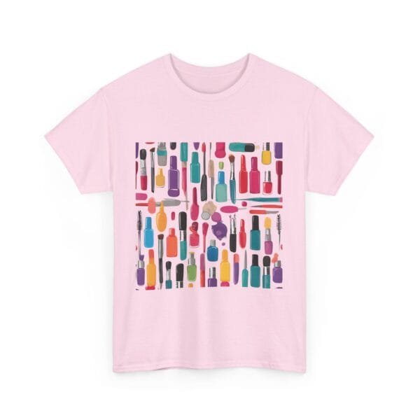 Colorful Nail Polish Unisex Heavy Cotton Tee - Perfect for Beauty Lovers - Image 4