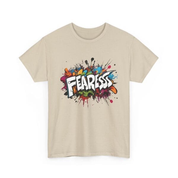 Fearless Unisex Heavy Cotton Tee - Bold Graphic T-Shirt for Confident Souls - Image 4