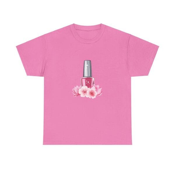 Chic Nail Polish Floral Unisex Heavy Cotton Tee - Image 11