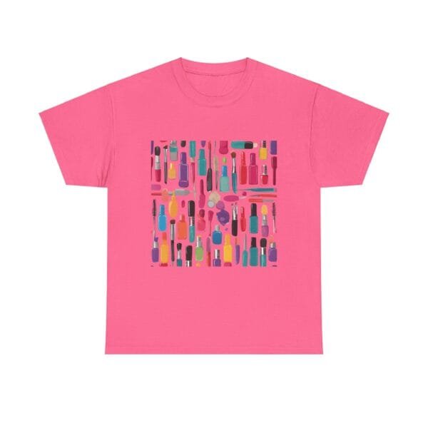 Colorful Nail Polish Unisex Heavy Cotton Tee - Perfect for Beauty Lovers - Image 6