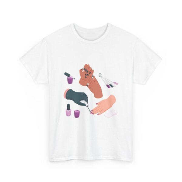 Nail Art Lover Tee - Unisex Heavy Cotton T-Shirt for Manicure Enthusiasts - Image 9