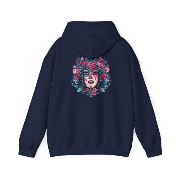 Floral Goddess Unisex Hooded Sweatshirt - Heavy Blend™ - Image 3