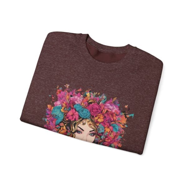 Floral Fantasy Unisex Crewneck Sweatshirt – Cozy Botanical Art Apparel - Image 8