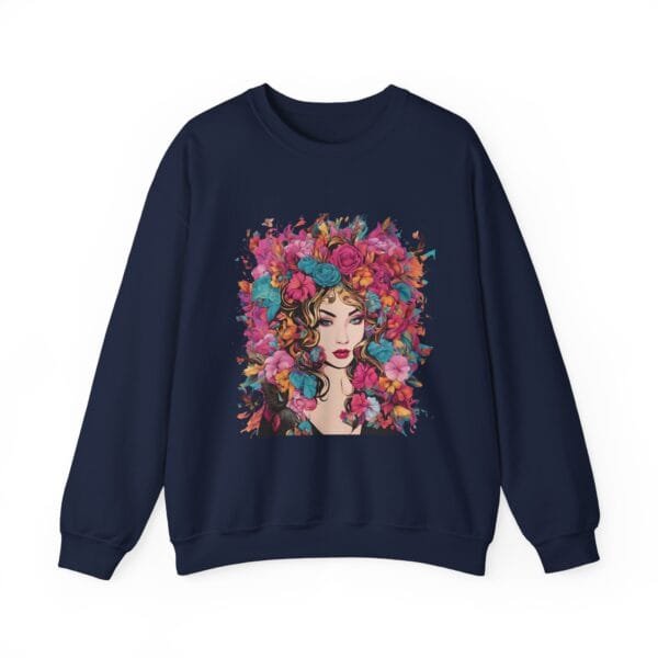 Floral Fantasy Unisex Crewneck Sweatshirt – Cozy Botanical Art Apparel - Image 26