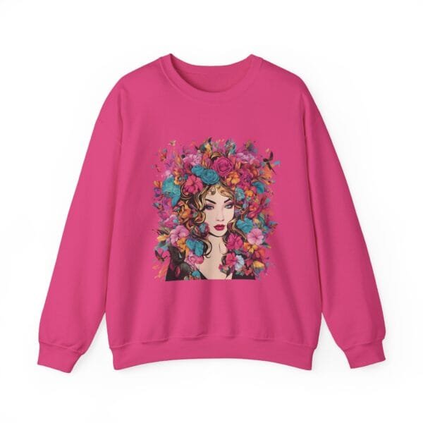 Floral Fantasy Unisex Crewneck Sweatshirt – Cozy Botanical Art Apparel - Image 34