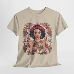 Bohemian Floral Graphic Unisex Heavy Cotton Tee