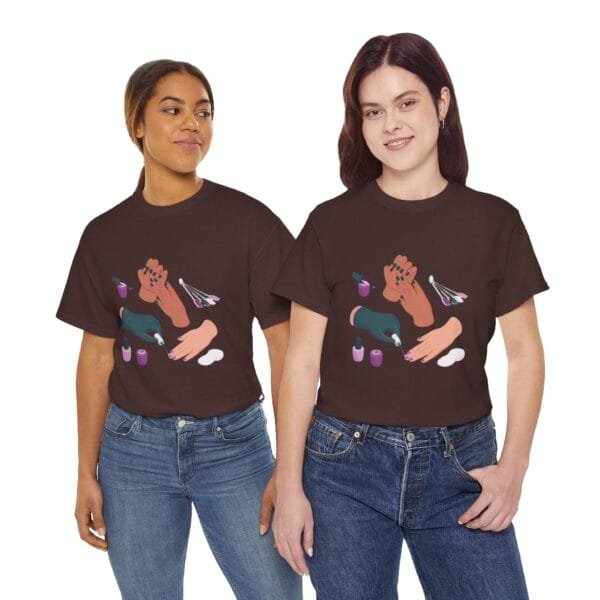 Nail Art Lover Tee - Unisex Heavy Cotton T-Shirt for Manicure Enthusiasts - Image 16
