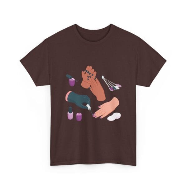 Nail Art Lover Tee - Unisex Heavy Cotton T-Shirt for Manicure Enthusiasts - Image 14