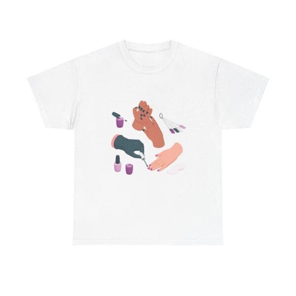 Nail Art Lover Tee - Unisex Heavy Cotton T-Shirt for Manicure Enthusiasts - Image 7