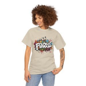 Fearless Unisex Heavy Cotton Tee - Bold Graphic T-Shirt for Confident Souls