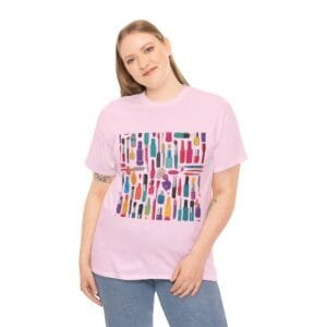 Colorful Nail Polish Unisex Heavy Cotton Tee - Perfect for Beauty Lovers