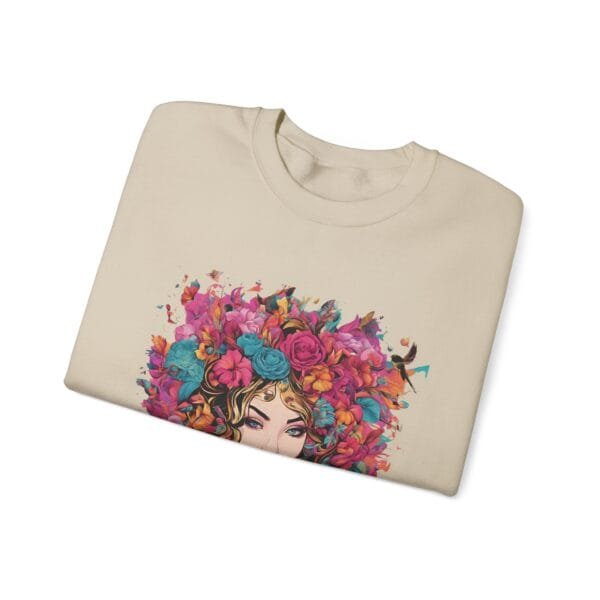 Floral Fantasy Unisex Crewneck Sweatshirt – Cozy Botanical Art Apparel - Image 12
