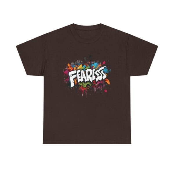 Fearless Unisex Heavy Cotton Tee - Bold Graphic T-Shirt for Confident Souls - Image 5