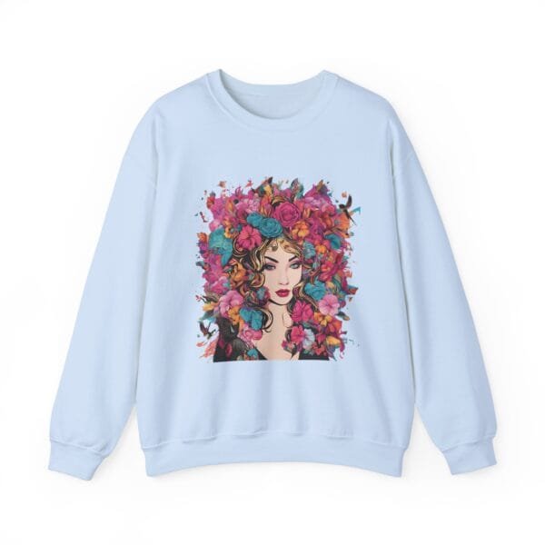 Floral Fantasy Unisex Crewneck Sweatshirt – Cozy Botanical Art Apparel - Image 18