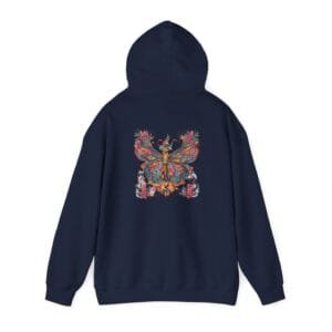 Colorful Butterfly Design Unisex Heavy Blend™ Hooded Sweatshirt