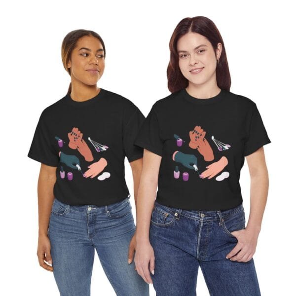 Nail Art Lover Tee - Unisex Heavy Cotton T-Shirt for Manicure Enthusiasts