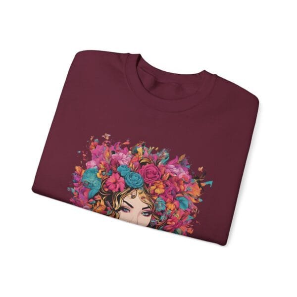 Floral Fantasy Unisex Crewneck Sweatshirt – Cozy Botanical Art Apparel - Image 16