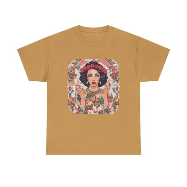 Bohemian Floral Graphic Unisex Heavy Cotton Tee - Image 19